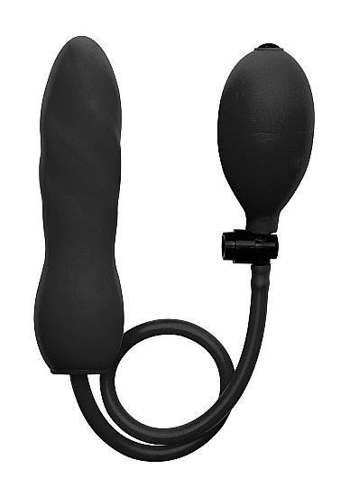 Фаллоимитатор с грушей Inflatable Silicone Twist