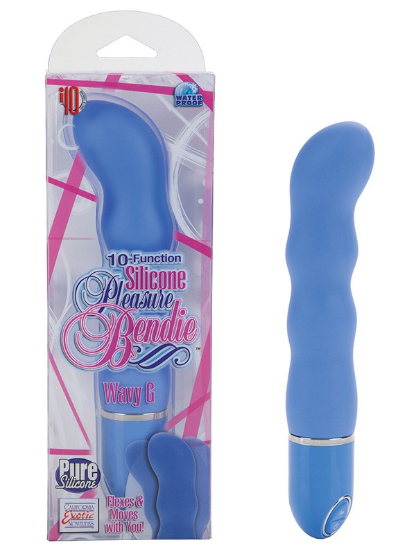 Вибромассажер 10-Function Silicone Pleasure Bendie Wavy G's