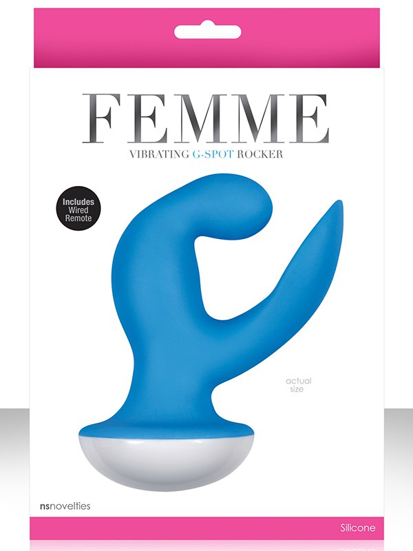 Вибромассажер Femme Vibrating G Spot Rocker – голубой