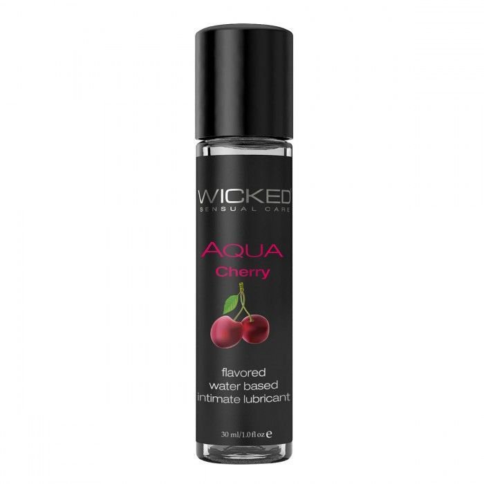 Лубрикант со вкусом сладкой вишни WICKED AQUA Cherry 30 ml