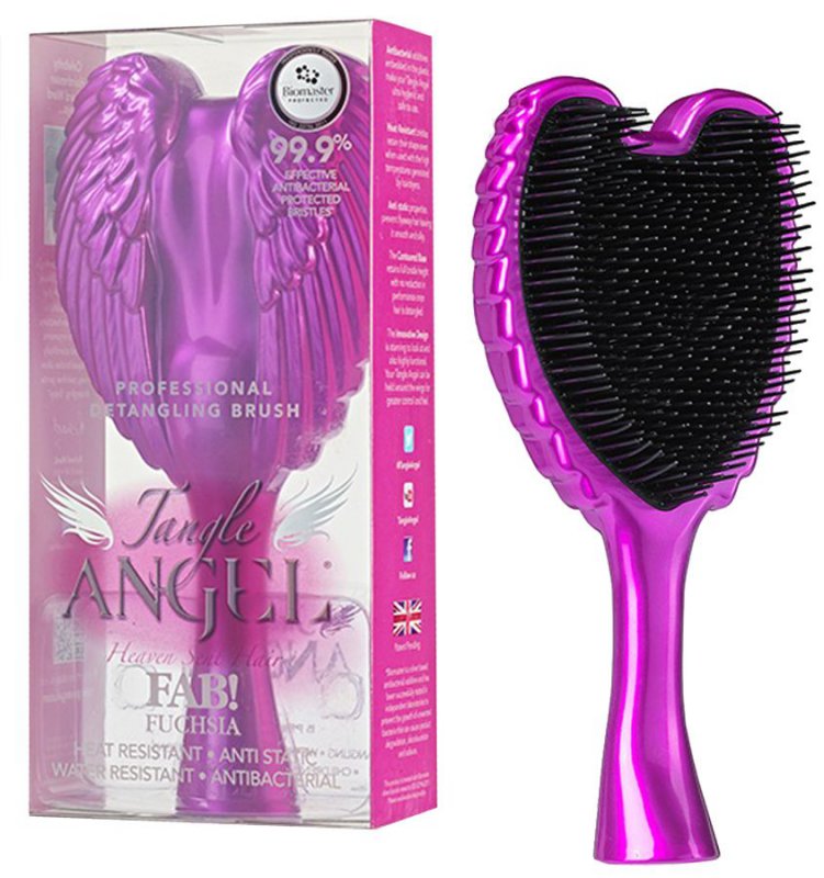 Профессиональная расческа Tangle Angel Fab Fuchsia - фуксия