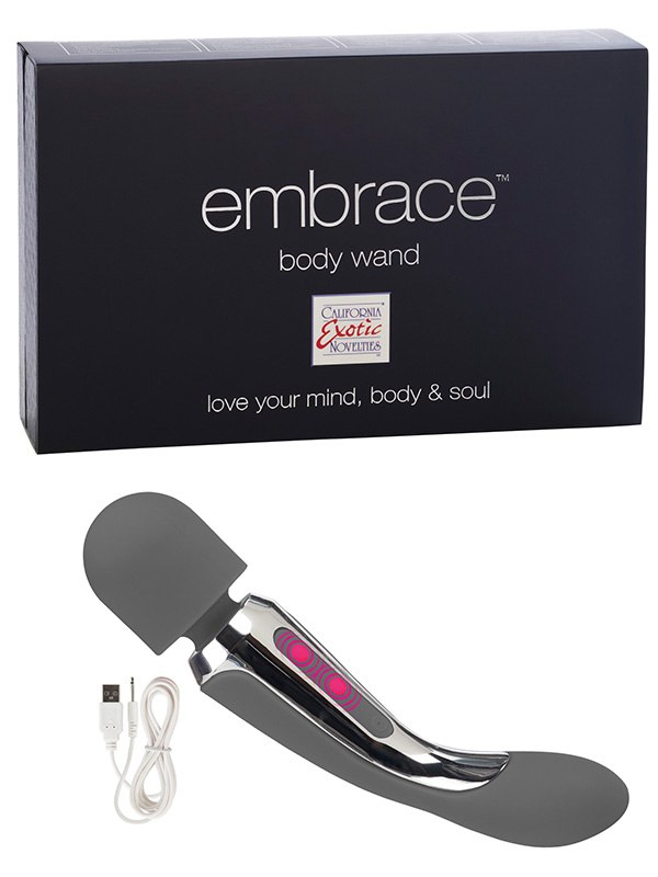 Универсальный вибромассажер Embrace Body Wand – серый