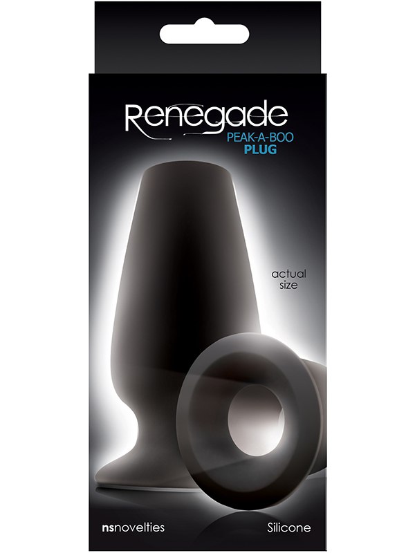 Анальная пробка Renegade Peak A Boo Plug – черная