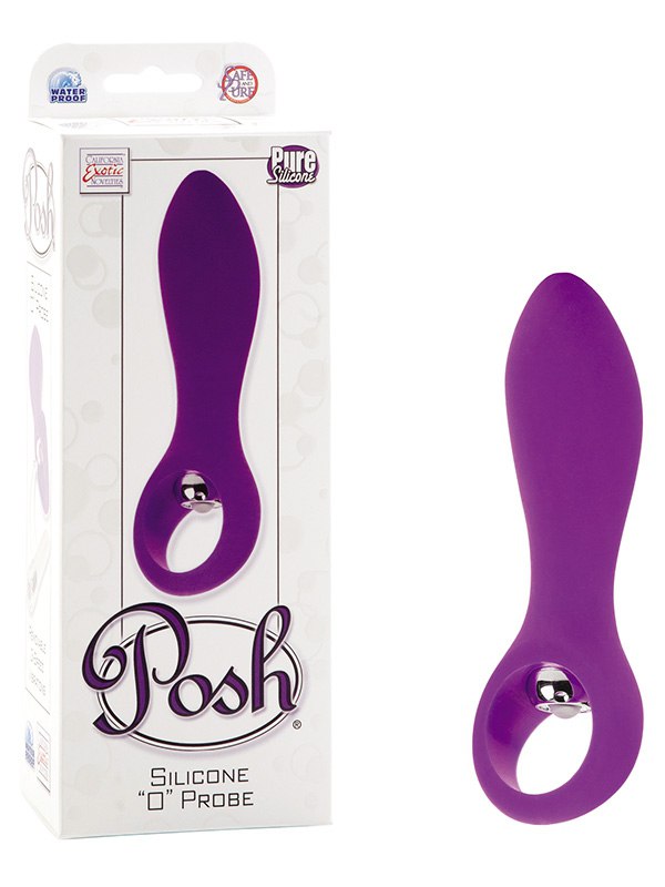 Анальные стимуляторы  Он и Она Анальный стимулятор Posh Silicone “O” Probe фиолетовый