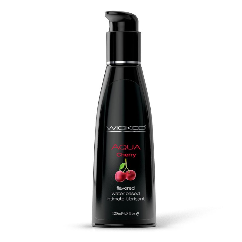 Лубрикант со вкусом сладкой вишни WICKED AQUA Cherry 120 ml