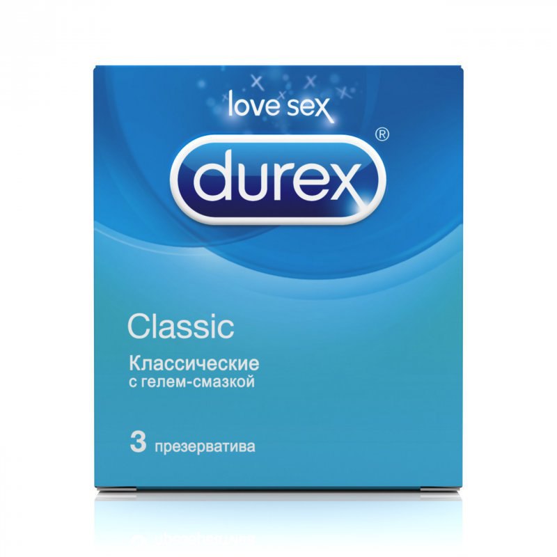  Классические презервативы Durex Classic – 3 шт