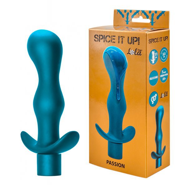 Анальная пробка с вибрацией Spice it up Passion Aquamarine 8004-03Lola