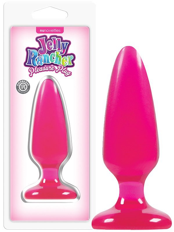 Анальная пробка Jelly Rancher Pleasure Plug - Medium средняя – розовый