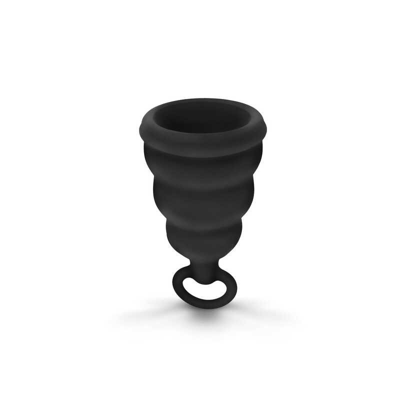 Gvibe Gcup Black силиконовая менструальная чаша с защитой от протечек, 10 мл