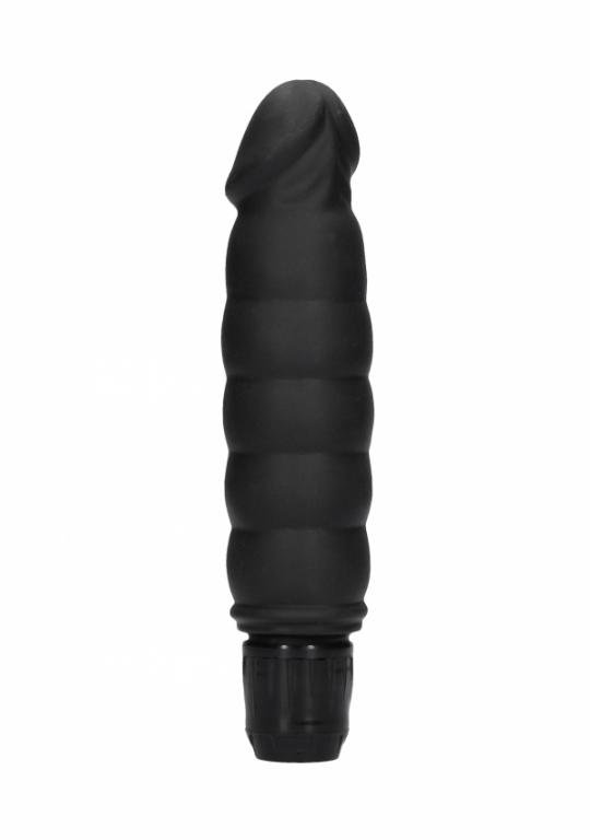 Реалистичный вибратор для точки G Ribbed Multispeed Vibrator. 17 см.