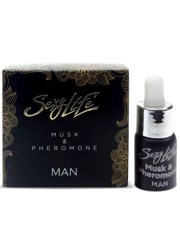 Концентрированные духи для мужчин с мускусом и феромонами Sexy Life Musk&Pheromone