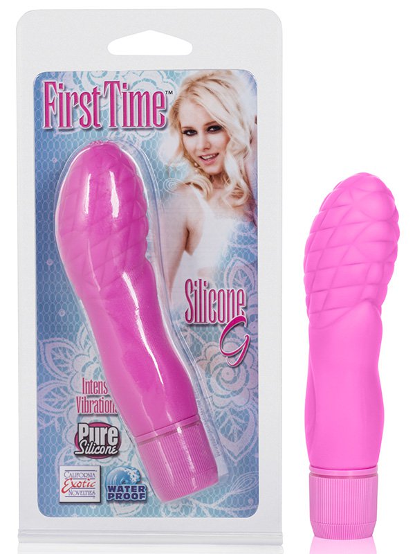 Вибромассажер First Time Silicone G – розовый