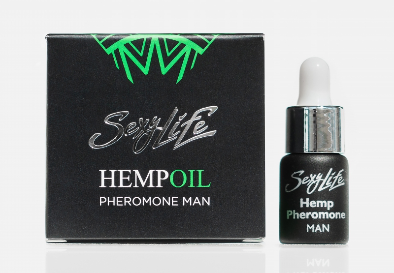 Мужские концентрированные духи Sexy Life HempOil с феромонами - 5 мл