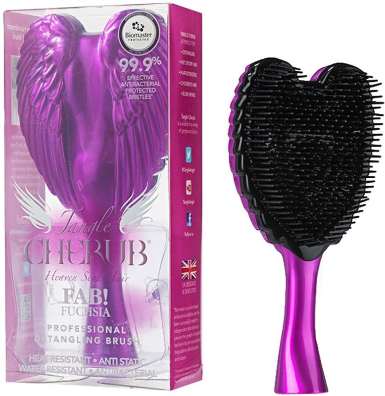 Профессиональная расческа Tangle Angel Cherub Fab Fuchsia - фуксия