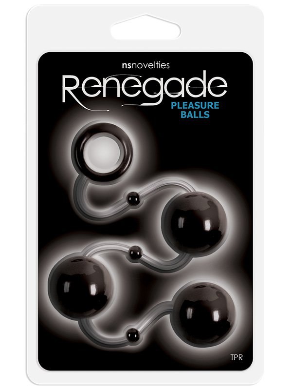 Анальные шарики Renegade Pleasure Balls – черный