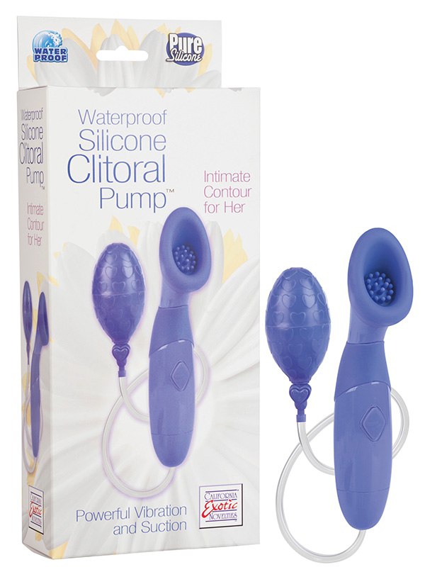 Помпа для клитора с вибрацией Waterproof Silicone Clitoral Pumps