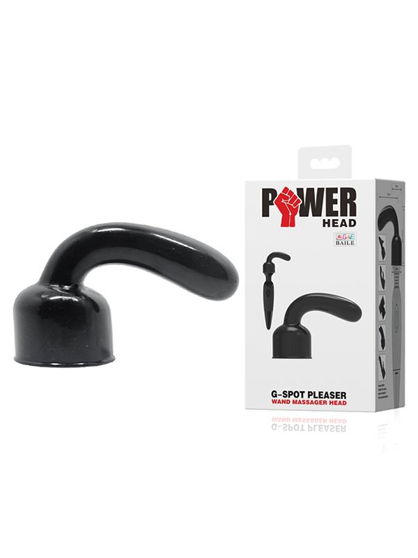 Насадка на вибромассажер Power Head G-Spot Pleaser для стимуляции точки G – черный