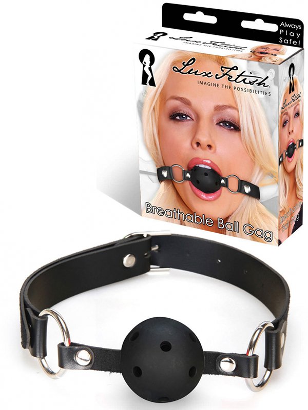 Кляп с отверстиями для дыхания Breathable Ball Gag – черный