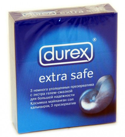   Он и Она Презервативы Durex Extra Safe - 3 шт.