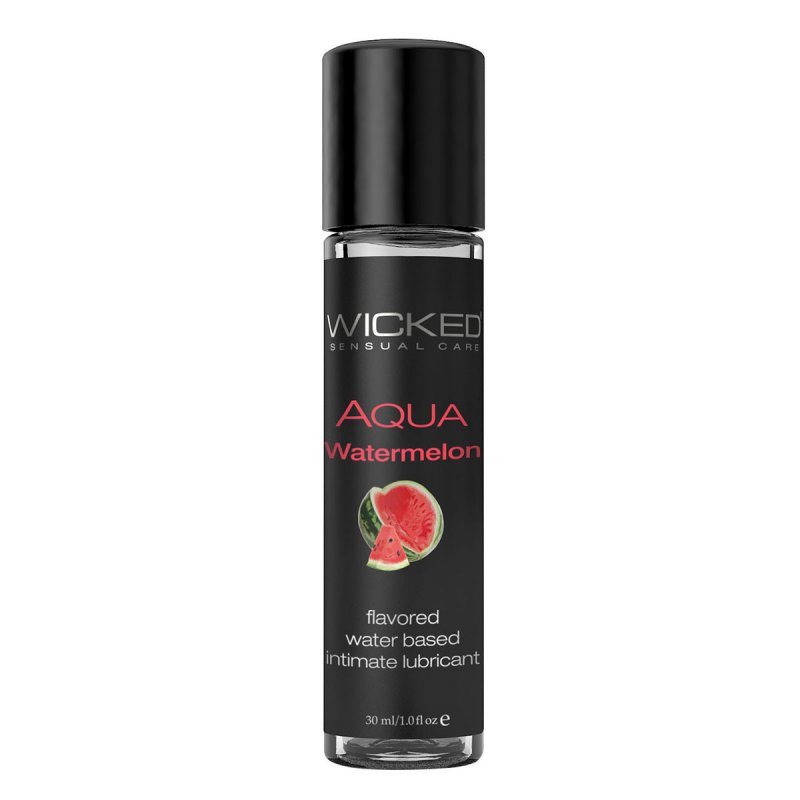 Лубрикант со вкусом освежающего арбуза WICKED AQUA Watermelon 30 ml