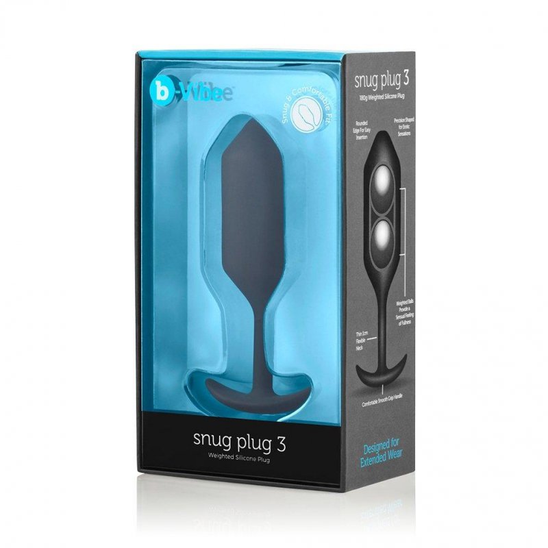 Профессиональная пробка для ношения Snug Plug 3 с утяжелением – черный