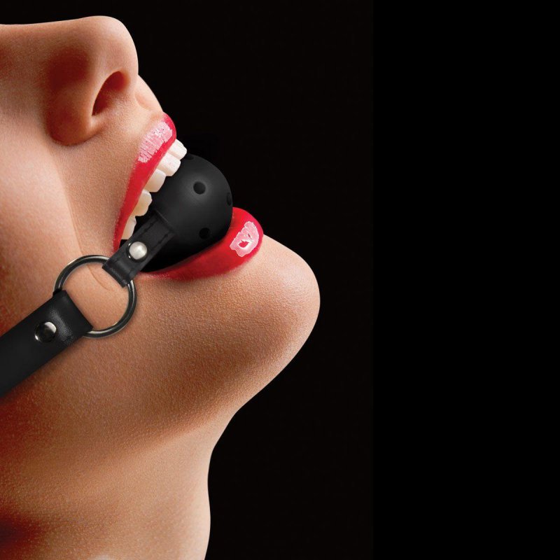 Кляп из резины Solid Ball Gag - Black