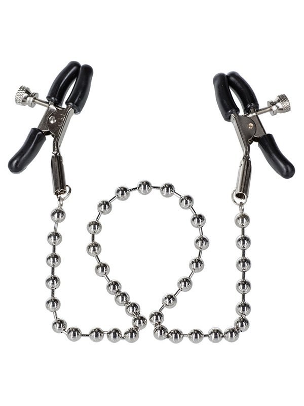  Зажимы на соски Nipple Clamps Silver Beaded