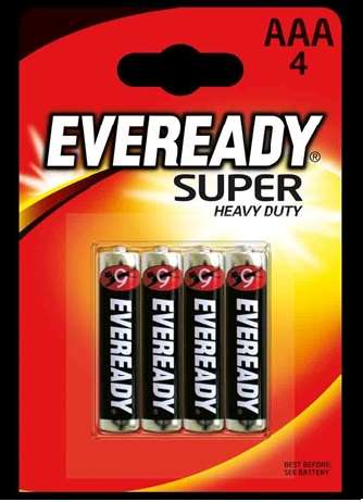 Элементы питания Солевая батарейка EVEREADY SHD E301156100 AAA/R034шт/блист