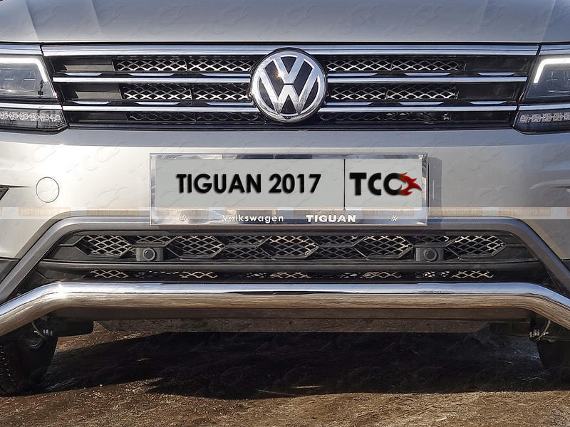 Решетка радиатора (верхняя,лист) VWTIG17-01 для Volkswagen Tiguan 2017-