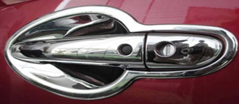 Накладки под внешние ручки дверей, хром OEM-Tuning CNT35-CX5-038A для Mazda CX-5 (2015 - 2017)