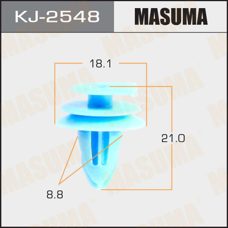 Клипса автомобильная (автокрепеж), 1 шт., Masuma KJ-2548