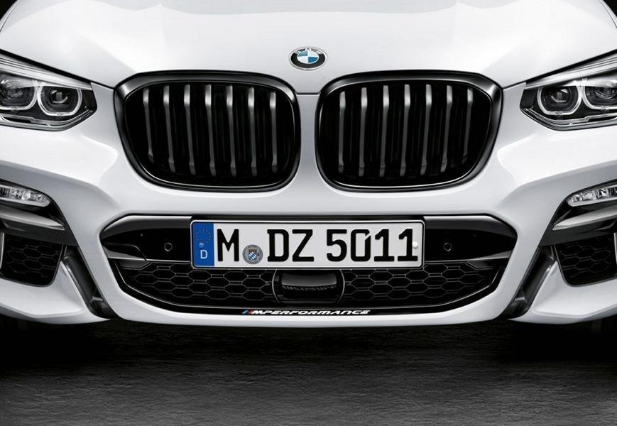 Наклейка на передний бампер M Perfomance BMW 51142456203 X4 2018-2019