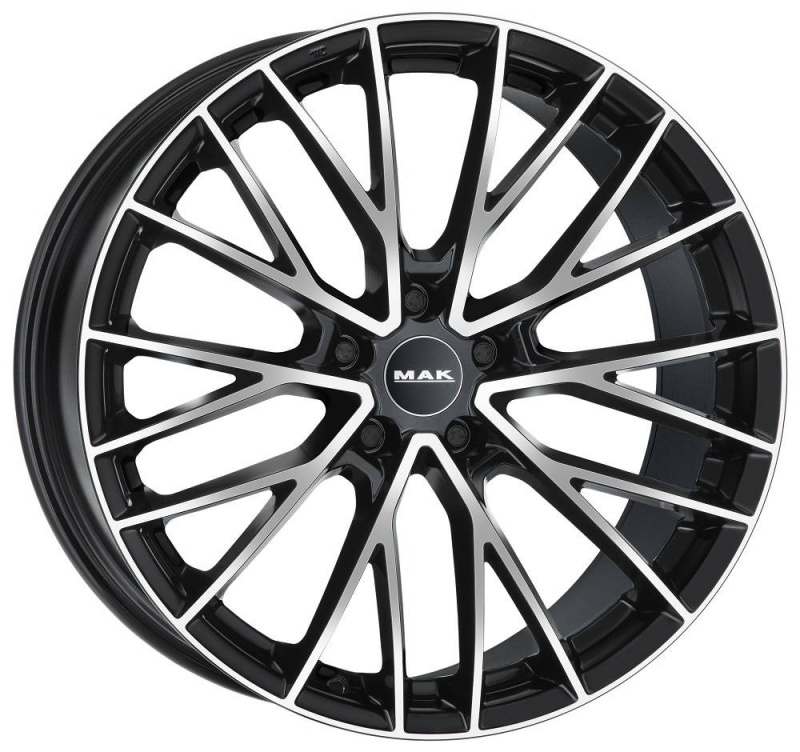 Диск колесный MAK Speciale 9xR22 5x108 ET38,5 ЦО63,4 черный глянцевый с полированной лицевой частью F9022ECBM39GD2X