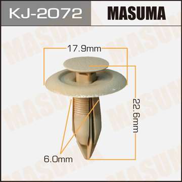 Клипса автомобильная (автокрепеж), 1 шт. Masuma KJ-2072