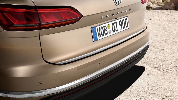  Наклейка защитная на задний бампер (прозрачная) VAG 760061197 для Volkswagen Touareg 2018 -