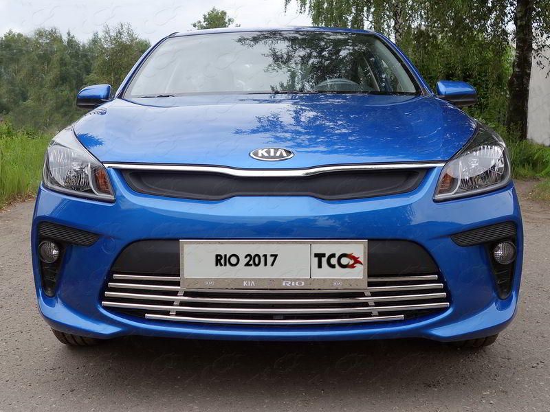 Решетка радиатора нижняя 16 мм код KIARIO17-16 для KIA RIO 2017 -