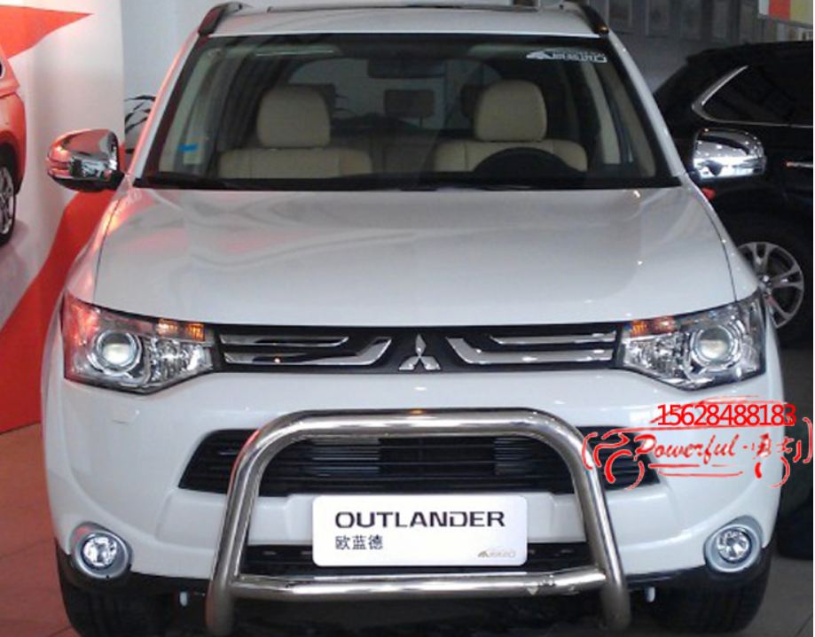 Передняя защита бампера, кенгурятник  для Mitsubishi Outlander 2012 - 2014