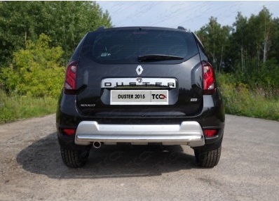 Защита бамперов Защита задняя 60,3 мм ТСС RENDUST12-13 для Renault Duster 2011-