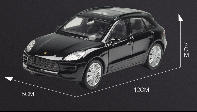 Модель Porsche Macan в масштабе 1:36