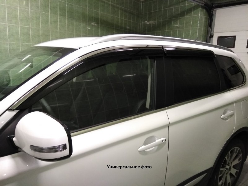 Дефлекторы боковых окон хромированные, OEM Style OEM-Tuning BMDC51223 для Mazda CX-5 (2015 - 2017)