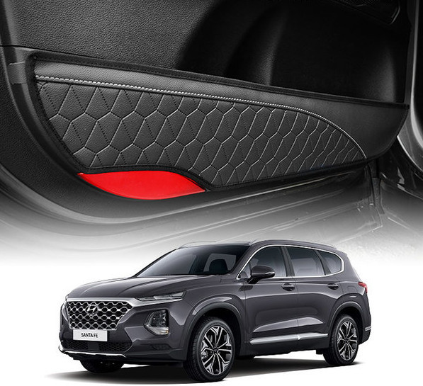 Комплект обшивки на низ боковых дверей Mobis для Санта Фе 4 (Hyundai Santa Fe 2018 - 2019)