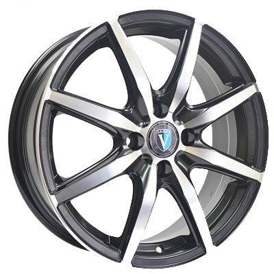 Диск колесный Venti 1 715 7xR17 5x114,3 ET39 ЦО60,1 черный с полированной лицевой частью rd832983