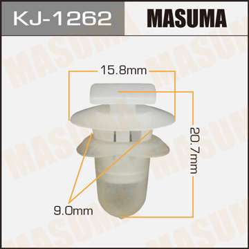 Клипса автомобильная (автокрепеж), уп. 50 шт. Masuma KJ-1262