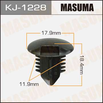 Клипса автомобильная (автокрепеж), уп. 50 шт. Masuma KJ-1228
