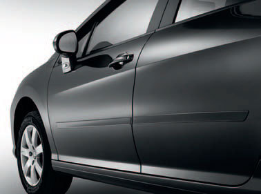 Молдинги на двери для Peugeot 408 2012 -