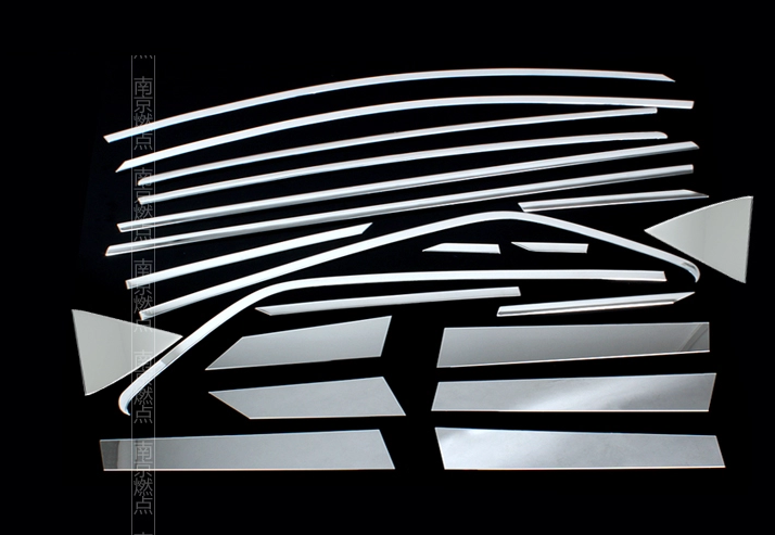 Декоративные накладки Хромированная подоконная линия для Ford EcoSport (2013 - 2018)