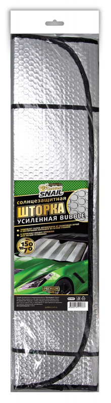 Сетки и шторки Шторка солнцезащитная усиленная Bubble 150 x 70 см Golden Snail GS 9037