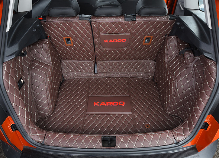 Коврики в багажник кожаные  Skoda Karoq 2020 (Шкода Карок)
