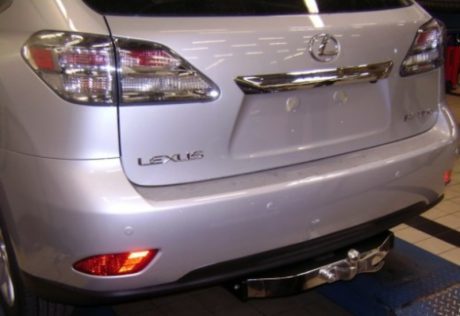 Фаркоп оцинкованный с нержавеющей пластиной Baltex LS-03ANM для LEXUS RX (2015 - по н.в)