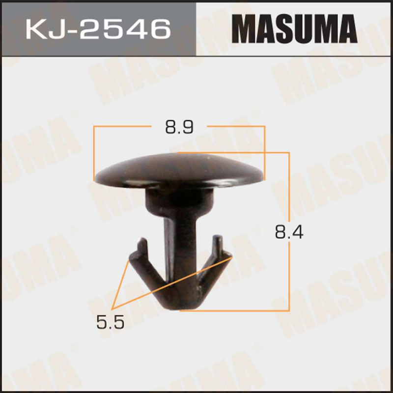 Клипса автомобильная (автокрепеж), 1 шт., Masuma KJ-2546